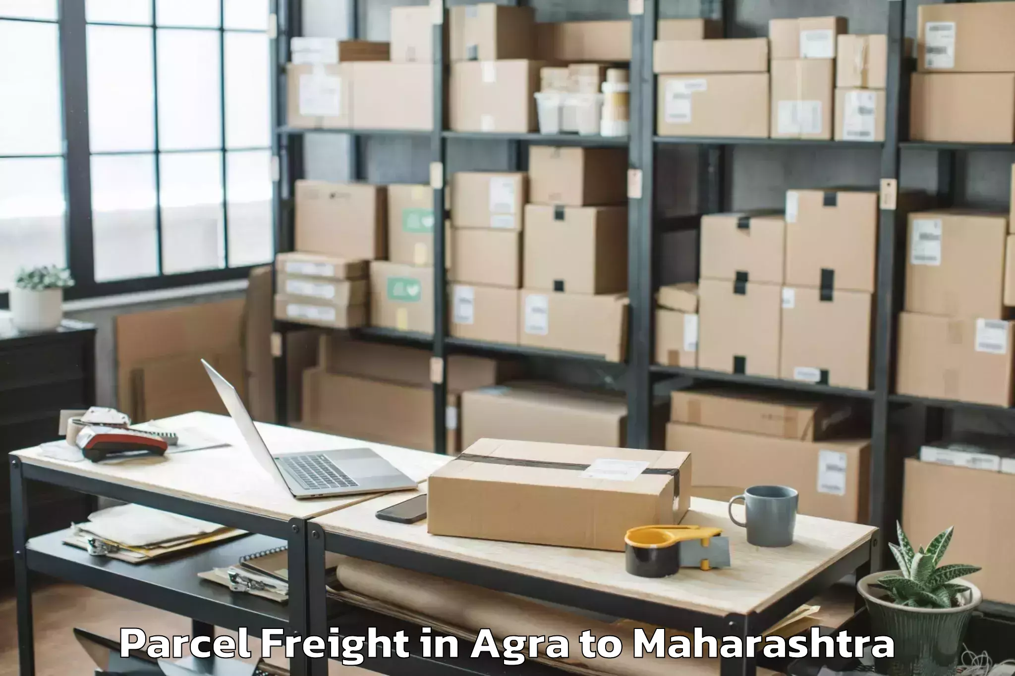 Efficient Agra to Korpana Parcel Freight